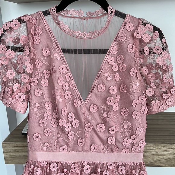 Pink Lace Dress sz 0 - Picture 2 of 7